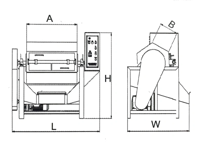 WEYTRUST A series hexagonal barrel tumbling machine for metal deburring and polishing