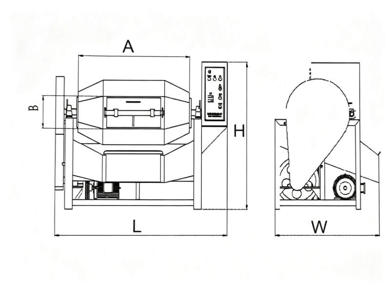 Weytrust barrel tumbling machine for metal deburring and surface polishing