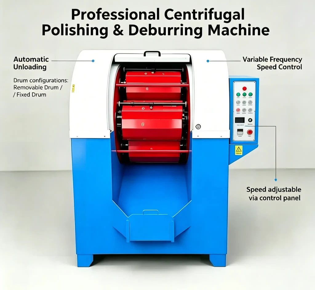 weytrust centrifugal polishing machine main view1 Centrifugal Barrel Polishing Machines