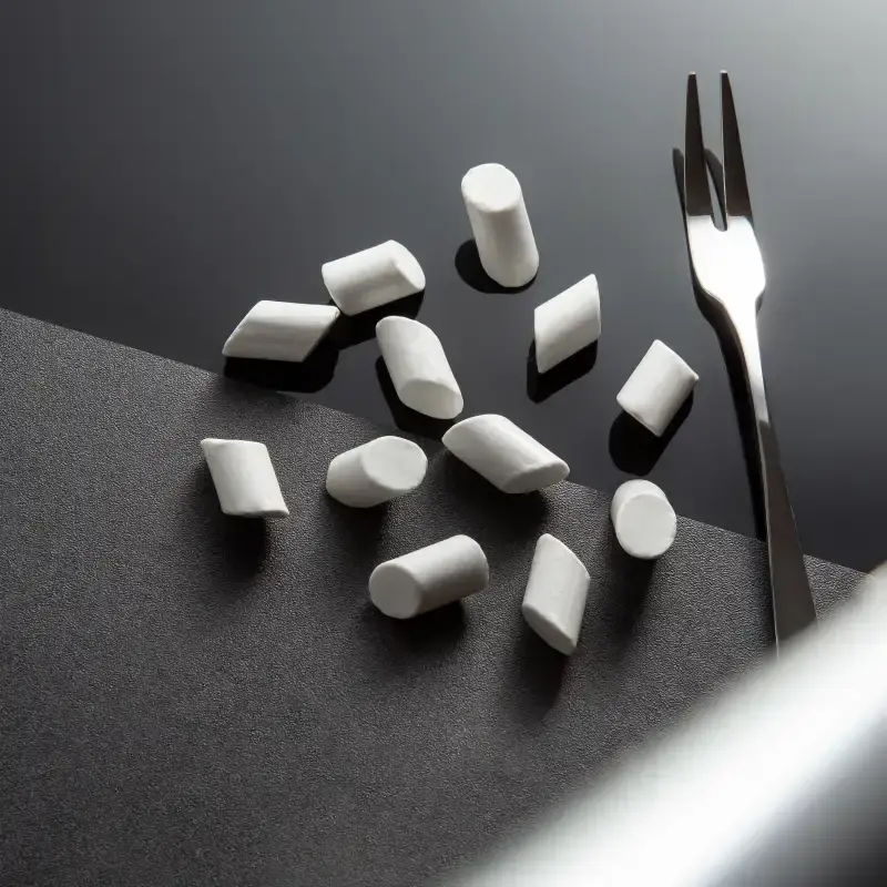 WEYTRUST white fused alumina abrasive media sample closeup