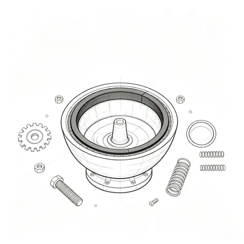 Simple line icon for wide material compatibility of B series vibratory polishing equipment