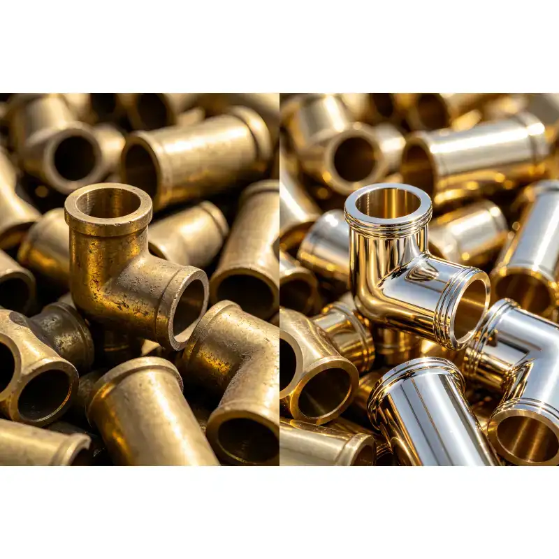 Resin polishing media for brass and copper component finishing