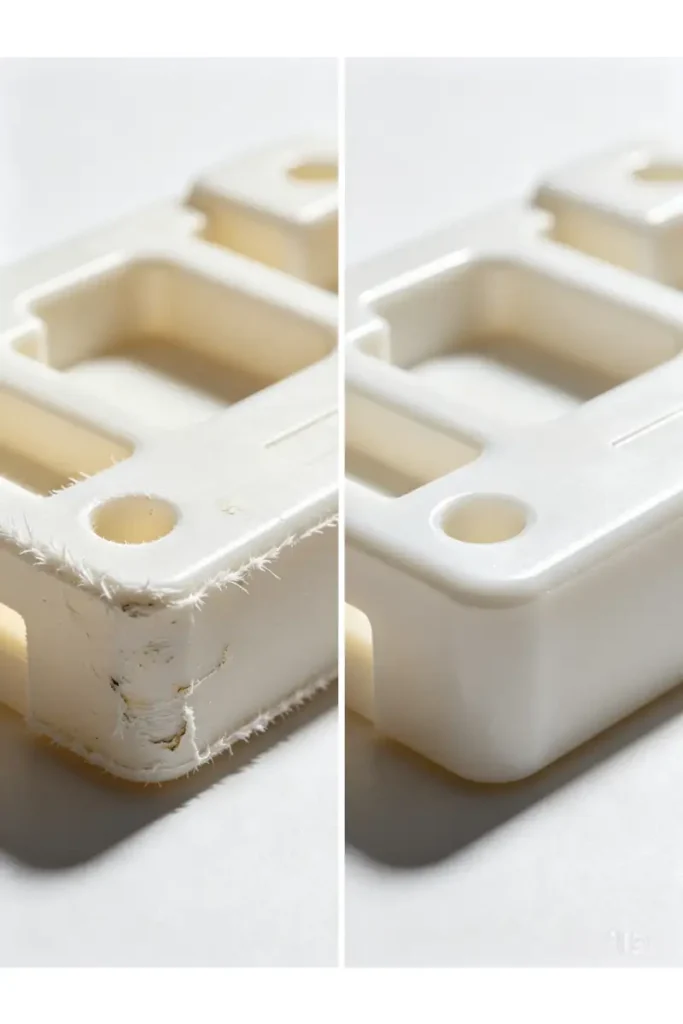 Cylindrical triangular resin media for plastic molded parts finishing