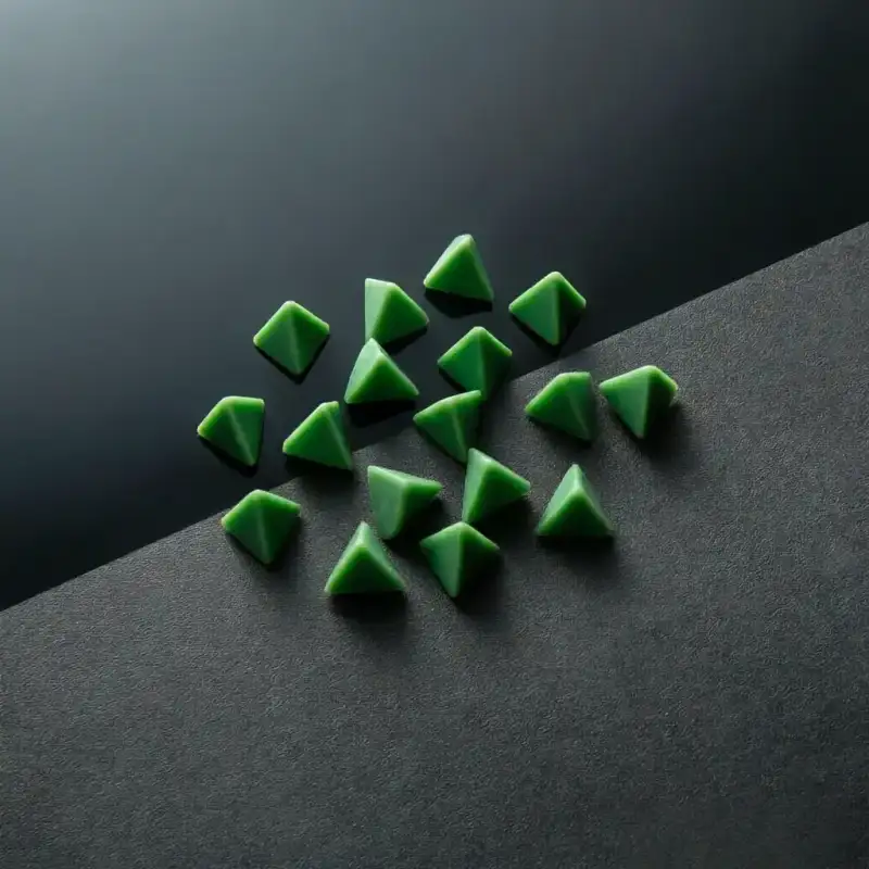 WEYTRUST triangular resin polishing media for strong deburring and edge rounding